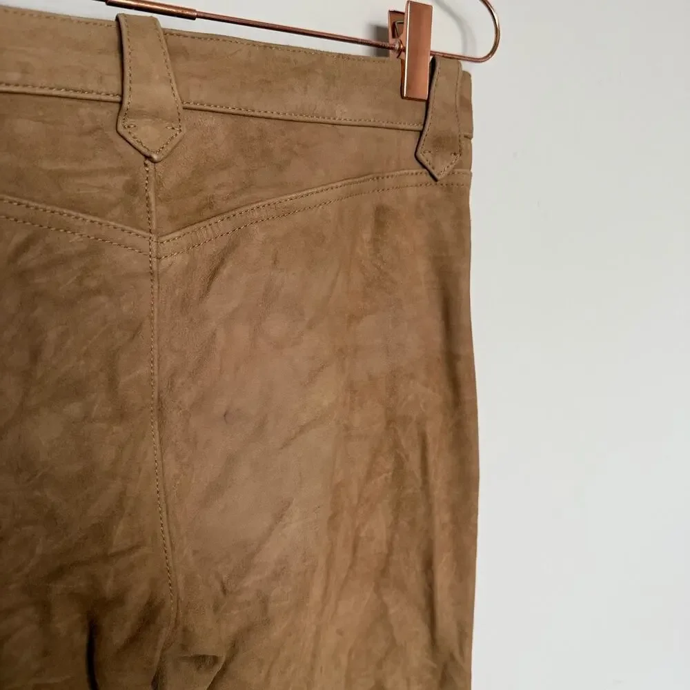 Vintage Ralph Lauren Womens Genuine Leather Pants 6 Western Luxury Equestrian